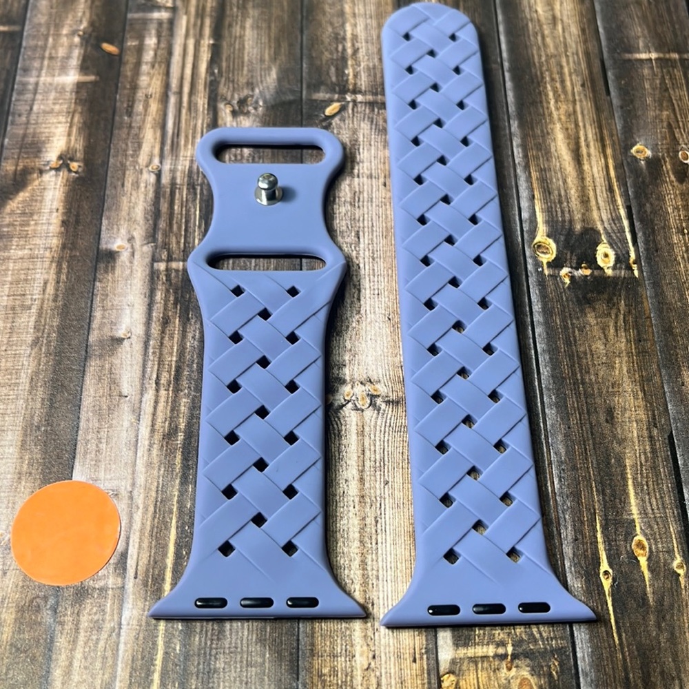 5for$10 Dull Lavender Purple 42mm/44mm/45mm Adjustable Apple Watchband Woven